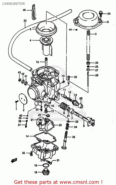Suzuki Motorcycle 1998 OEM Parts Diagram For Carburetor Partzilla. . Dr650 carburetor diagram